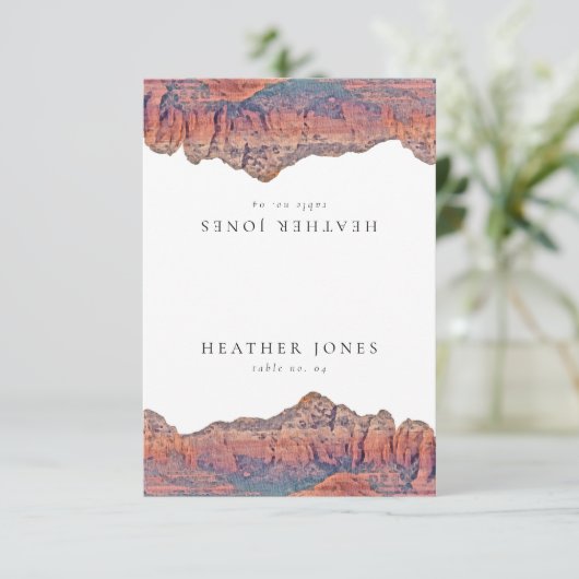 SEDONA Arizona Platzkarte RSVP Karte (Stehend Vorderseite)