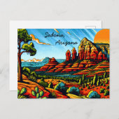 Sedona, Arizona Postkarte (Vorne/Hinten)