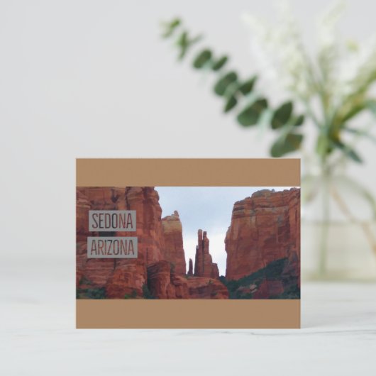 Sedona Arizona Postkarte (Stehend Vorderseite)