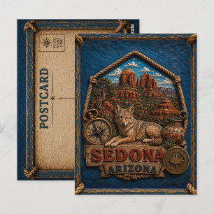 Sedona Arizona Postkarte Vintage Reise
