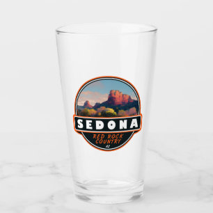 Sedona Arizona Red Rock Country Wasserfarben-Emble Glas