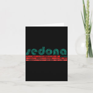 Sedona Arizona Retro Vintage verwittert Wandern Karte