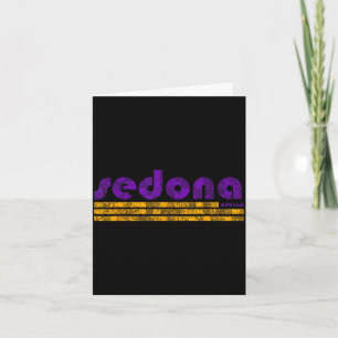 Sedona Arizona Retro Vintage verwittert Wandern Karte