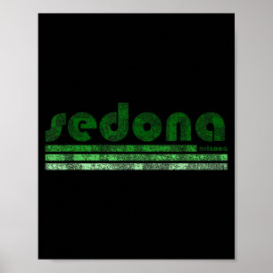 Sedona Arizona Retro Vintage verwittert Wandern Poster