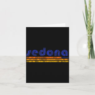 Sedona Arizona Retro Vintage verwittertes Wandern Karte