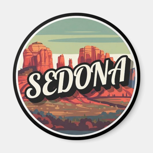 Sedona Arizona Rocks Travel Magnet (Vorne)