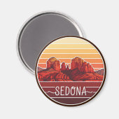Sedona Arizona Rocks Travel Magnet (Vorderseite/Rückseite)