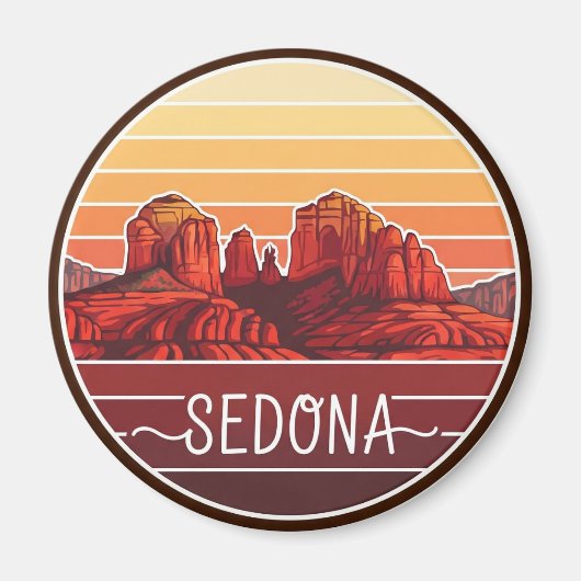 Sedona Arizona Rocks Travel Magnet (Vorne)