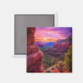 Sedona Arizona Rote Felsen Natur Schöner Sonnenunt Magnet (Vorderseite/Rückseite)