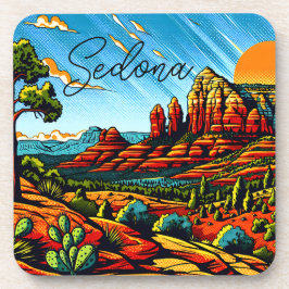 Sedona, Arizona Roter Canyon Getränkeuntersetzer