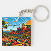Sedona, Arizona Roter Canyon Schlüsselanhänger (Rückseite)