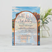 Sedona Arizona Roter Felsen Einladung (Stehend Vorderseite)