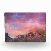SEDONA ARIZONA Roter Rock Sunset Fotoblock (Vorderseite)