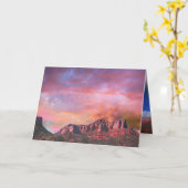 SEDONA ARIZONA Roter Rock Sunset Karte (Gelbe Blume)
