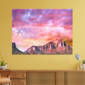 SEDONA ARIZONA Roter Rock Sunset Leinwanddruck (Insitu (Wohnzimmer))