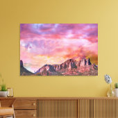 SEDONA ARIZONA Roter Rock Sunset Leinwanddruck (Insitu (Wohnzimmer))