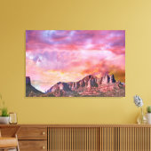 SEDONA ARIZONA Roter Rock Sunset Leinwanddruck (Insitu (Wohnzimmer))
