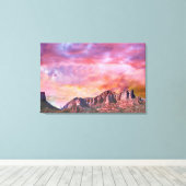 SEDONA ARIZONA Roter Rock Sunset Leinwanddruck (Insitu (Holzboden))
