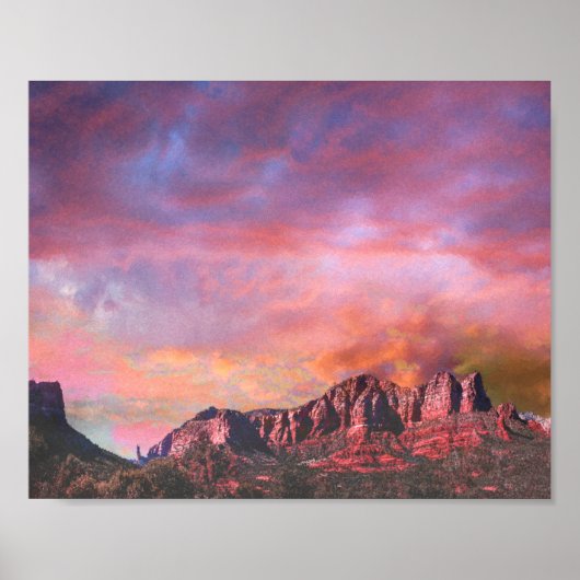 SEDONA ARIZONA Roter Rock Sunset Poster (Vorne)