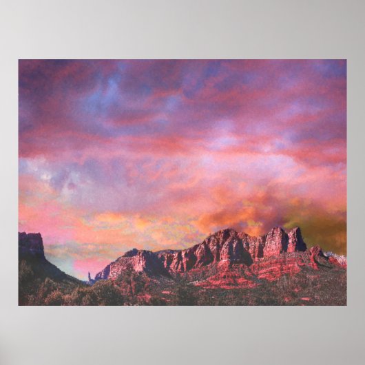 SEDONA ARIZONA Roter Rock Sunset Poster (Vorne)