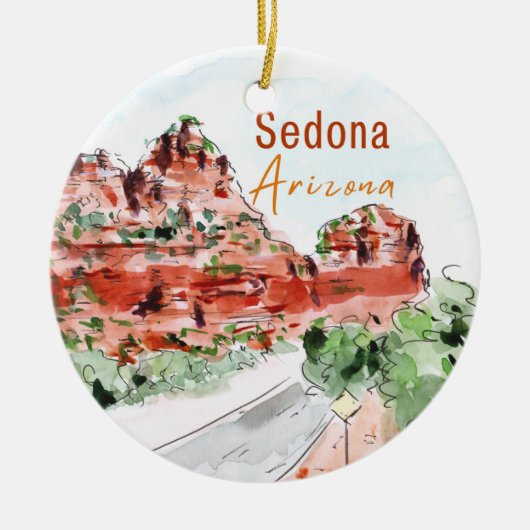 Sedona Arizona Schmuck Keramik Ornament (Vorne)
