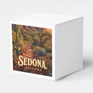 Sedona Arizona Sonnenuntergang Rote Felsen Wüsten Geschenkschachtel