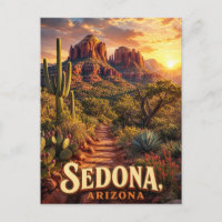 Sedona Arizona Sonnenuntergang Rote Felsen Wüsten
