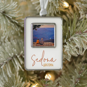 Sedona Arizona Souvenir Reise Geschenk Rahmen-Ornament Silber