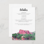 Sedona Arizona Spanish Dettales Card Einladung (Vorne/Hinten)