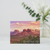 Sedona Arizona Sunset Postcard Postkarte (Stehend Vorderseite)