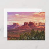 Sedona Arizona Sunset Postcard Postkarte (Vorne/Hinten)