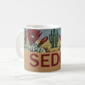 Sedona Arizona und Kaktus Kaffeetasse (Vorderseite Links)