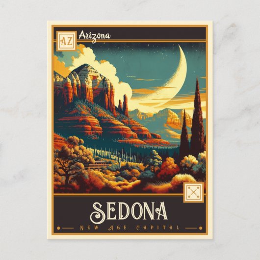 Sedona, Arizona | VINTAG Postkarte (Vorderseite)