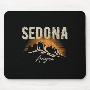 Sedona Arizona Vintage Berge Sonnenuntergang Wande Mousepad