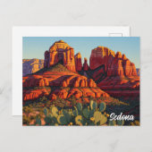 Sedona Arizona Vintage Kaktus Postkarte (Vorne/Hinten)