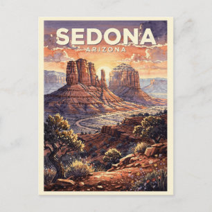 Sedona Arizona Vintage Postkarte