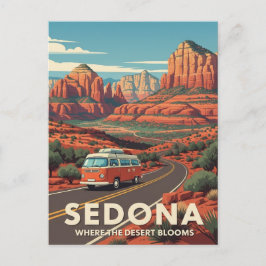Sedona Arizona Vintages Retro Postkarte