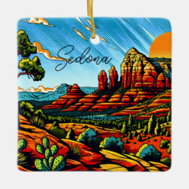Sedona, Arizona Weihnachten Keramikornament