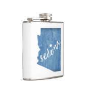 Sedona Arizona Wood Grain Flachmann (Rechts)