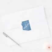 Sedona Arizona Wood Grain Quadratischer Aufkleber (Umschlag)