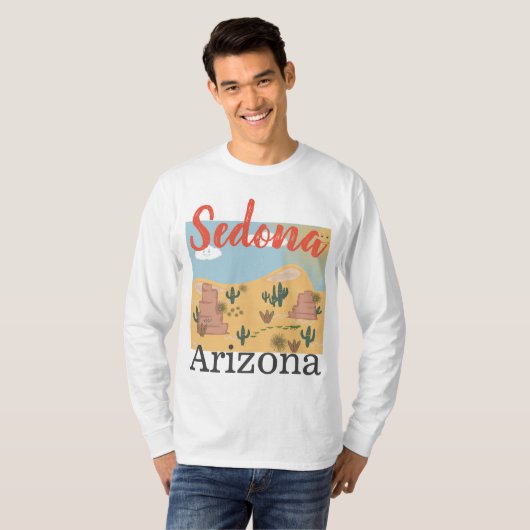 Sedona Arizona Wüste, Sweatshirt T-Shirt (Vorne ganz)
