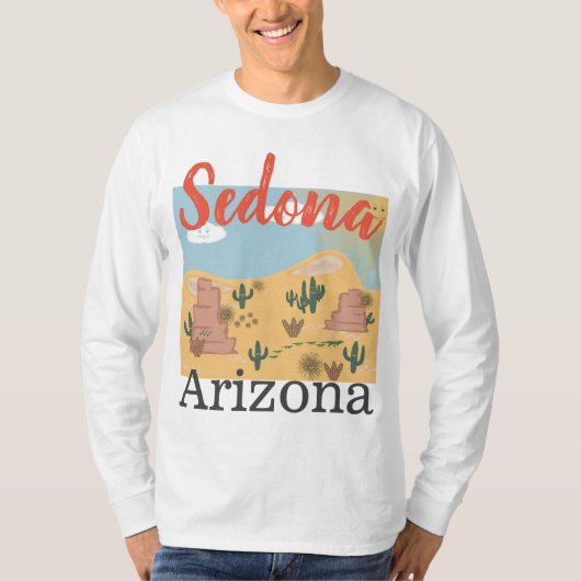 Sedona Arizona Wüste, Sweatshirt T-Shirt (Vorderseite)