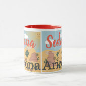 Sedona Arizona Wüsten-Illustration Tasse (Zentrum)