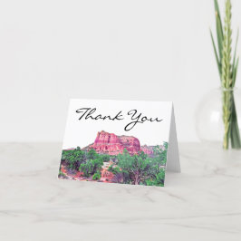Sedona Arizona Wüstenberg Danke Karte