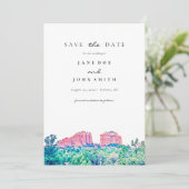 Sedona Arizona Wüstengebirge Save the Date (Stehend Vorderseite)
