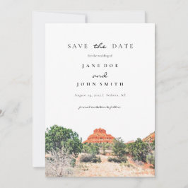 Sedona Arizona Wüstengebirge Save the Date