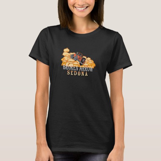 Sedona Arizona zerbrochen Arrow von Roading Four W T-Shirt (Vorderseite)