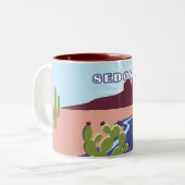 Sedona, Arizona Zweifarbige Tasse (Vorderseite Links)
