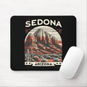 Sedona Az Hiking Outdoors Mountain Sedona Usa Retr Mousepad (Mit Mouse)