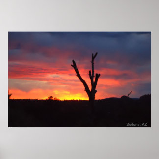 Sedona, AZ. Sonnenuntergang Poster